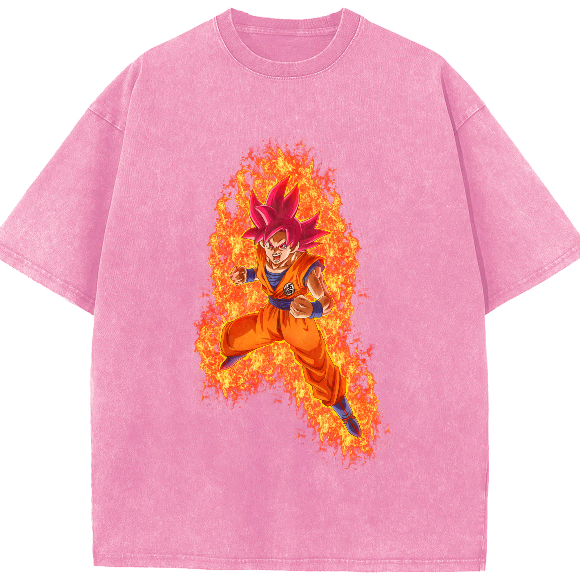 （画像用） ドラゴンボール 孫悟空（そん ごくう）Son Goku カカロット DRAGON BALL Kakarotto 綿100% ヴィンテージ風 半袖Tシャツ（フロントプリント）